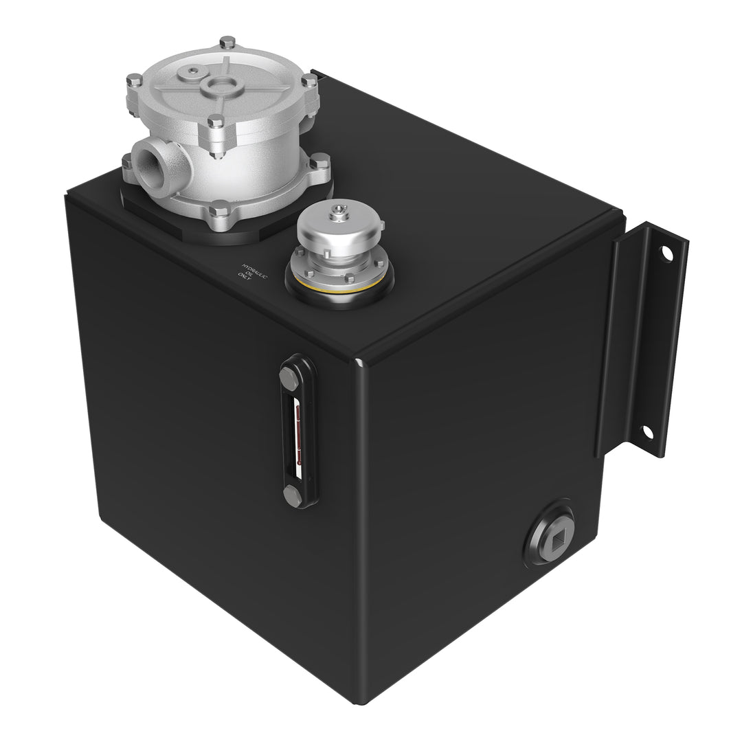 47L Steel Side Mount Tank - TANK-SB-047-MNF – Transport Hydraulic Solutions